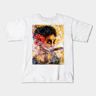 Smoking lady 64 Kids T-Shirt